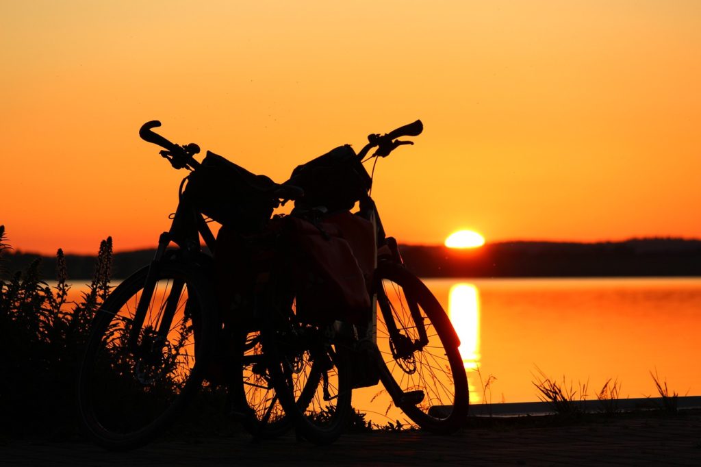 Sunset Evening Bicycles Rest  - KRiemer / Pixabay