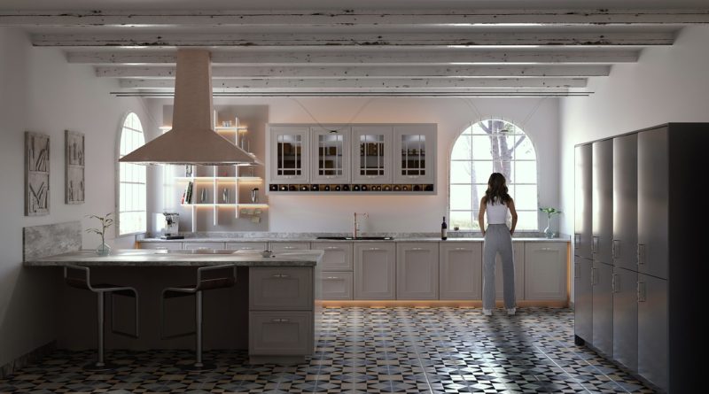 Kitchen Woman Render Architecture  - ImaArtist / Pixabay