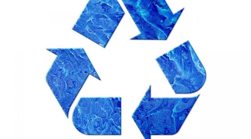 Recycle Symbol Water Blue Waves  - chiplanay / Pixabay