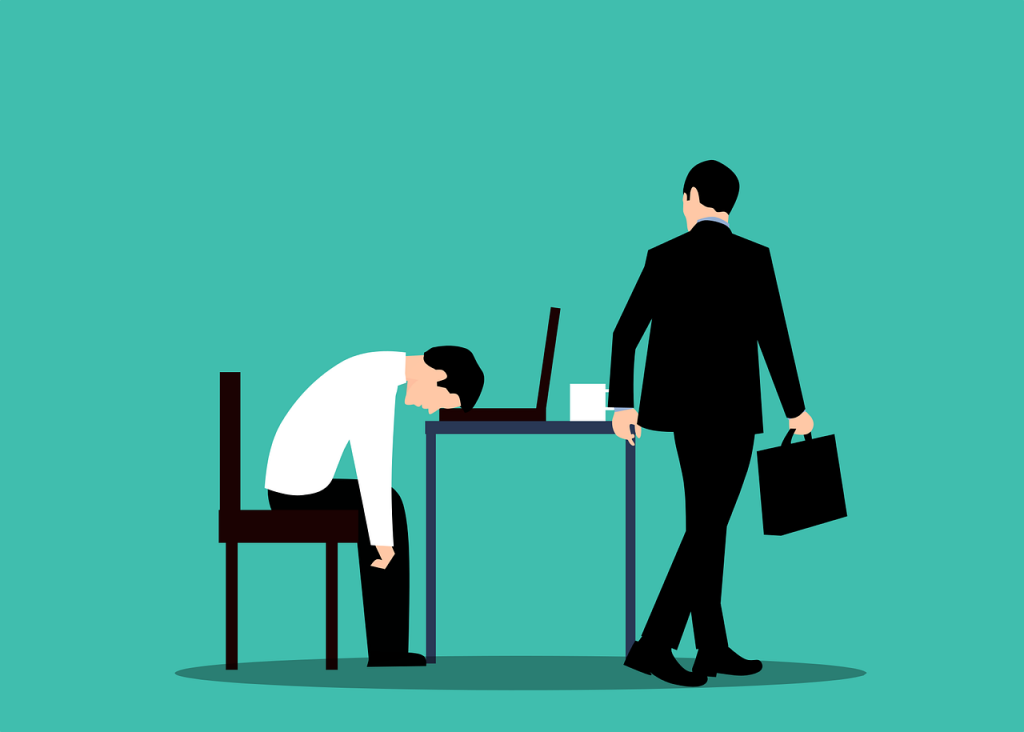 Sleeping Employee Office Angry  - mohamed_hassan / Pixabay