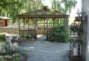 gazebo, deck, shade