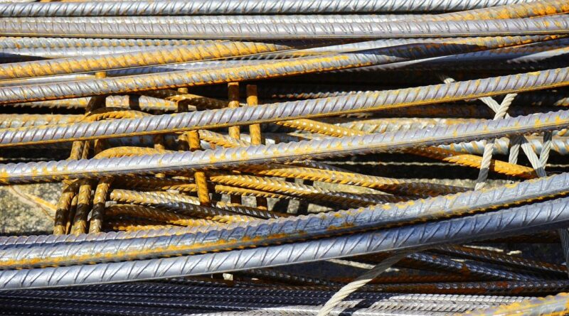 iron bars, reinforcing bars, structural steel, rusty, building material, construction site, stole, housebuilding, iron, reinforcing iron, new building, reinforced concrete, bent, material, welded wire mesh